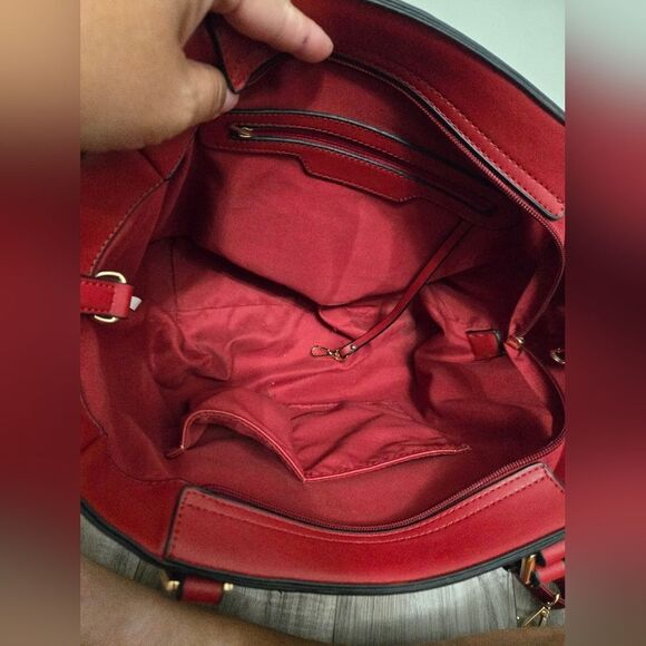 Large Diamond Design Tote Bag/shoulder Bag With Crossbody Strap - Picture 11 of 14